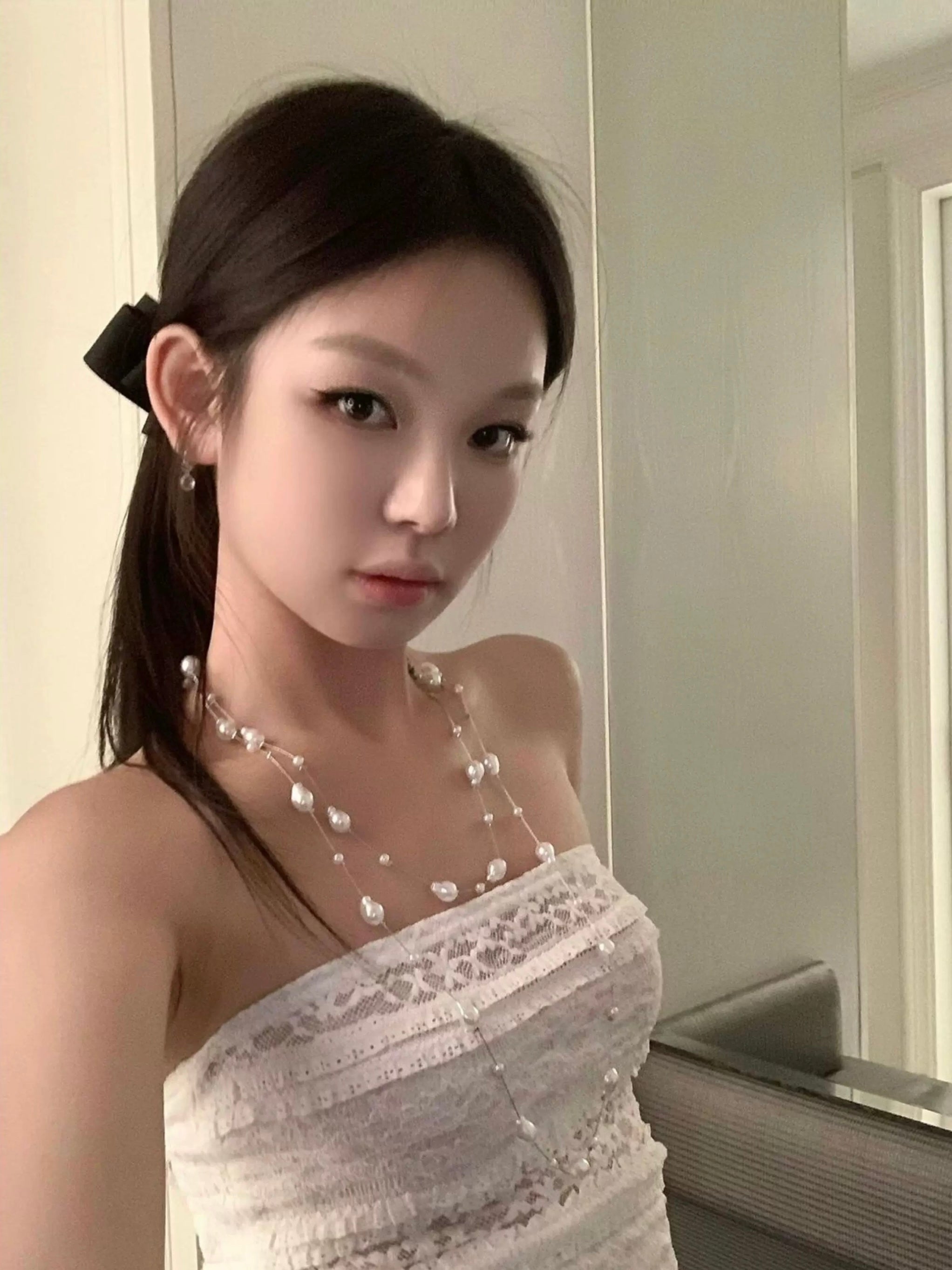Long Pearl Necklace Set NL10