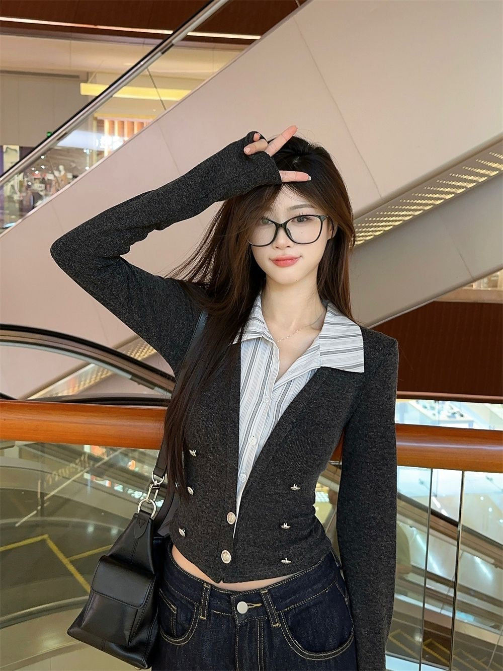 Grey Uni Top