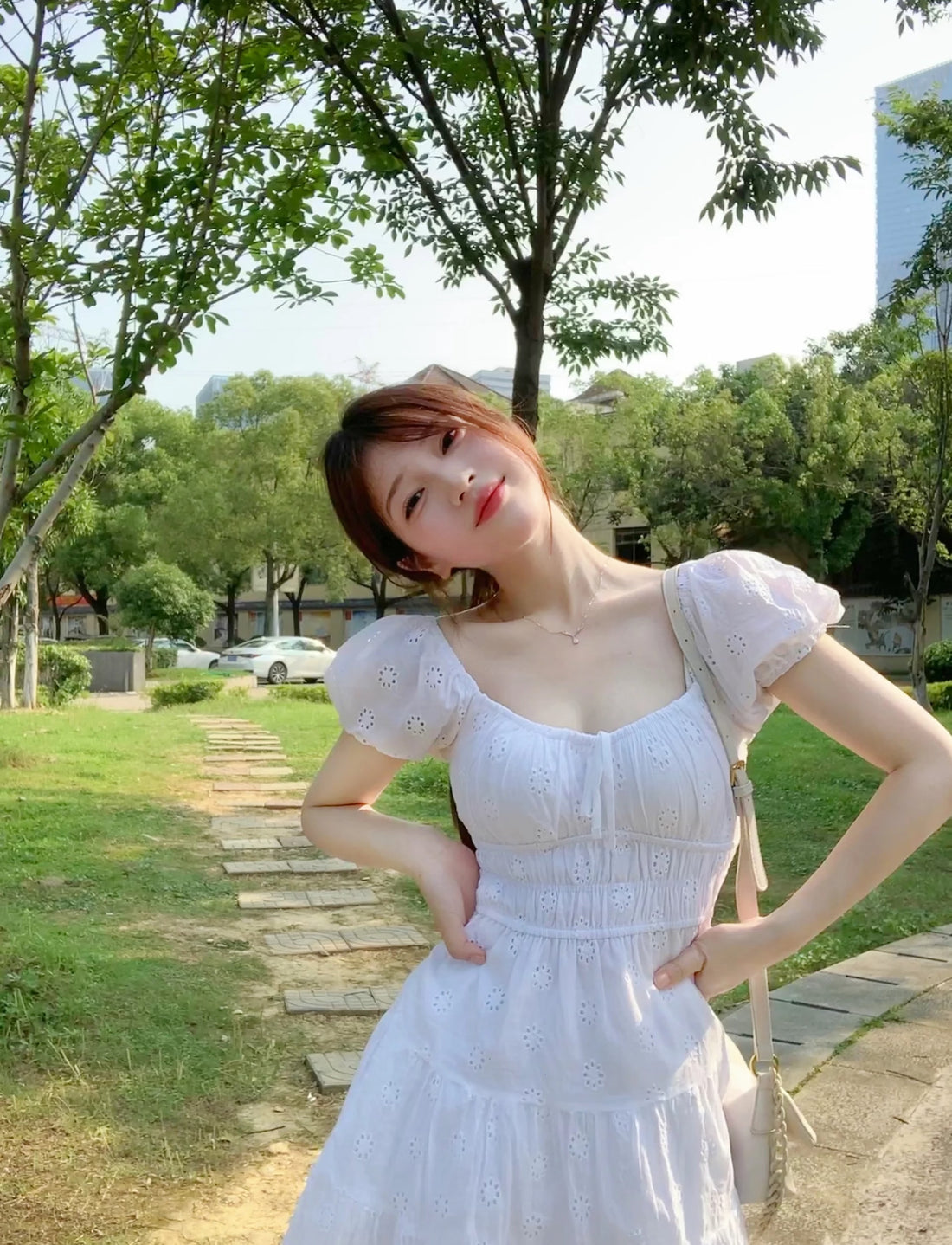 Alena White Dress