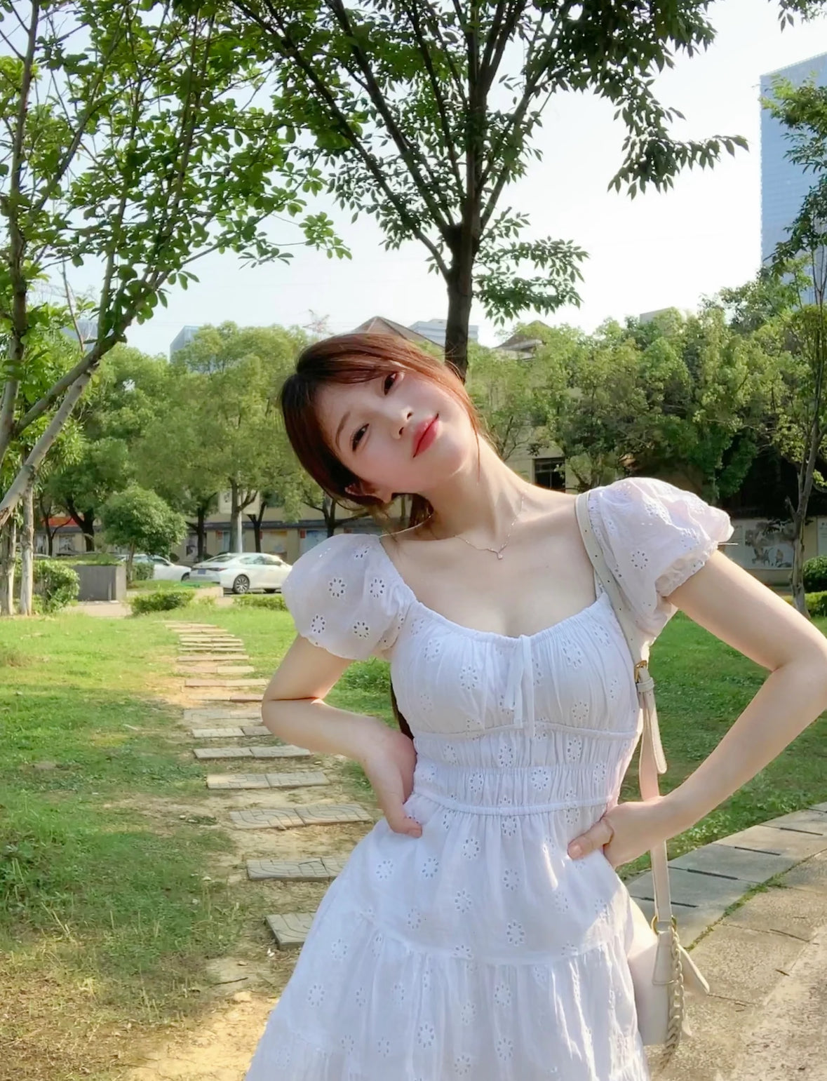 Alena White Dress