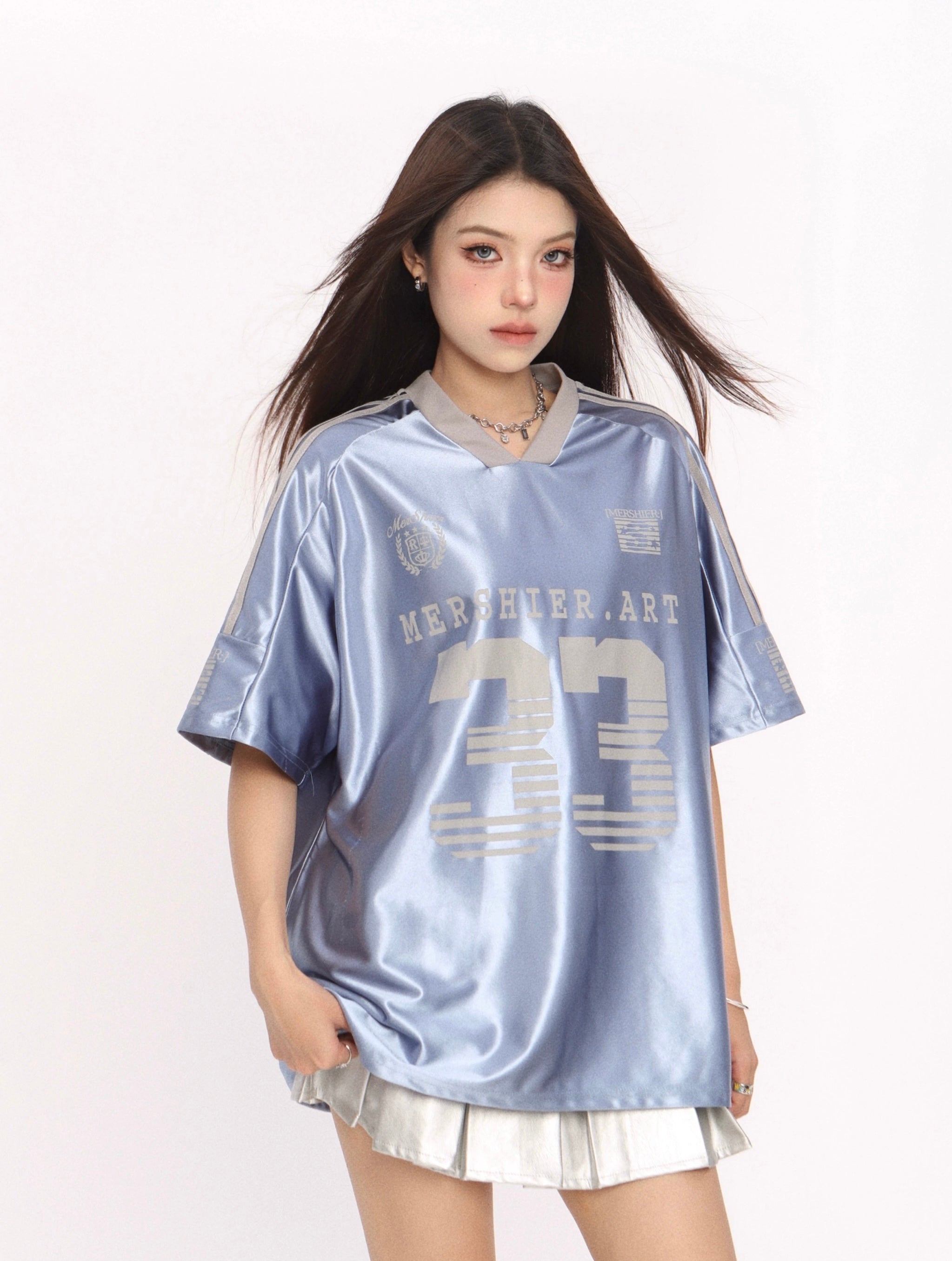 No33 Blue Ball Tee Top