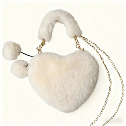 Furry Heart Bag