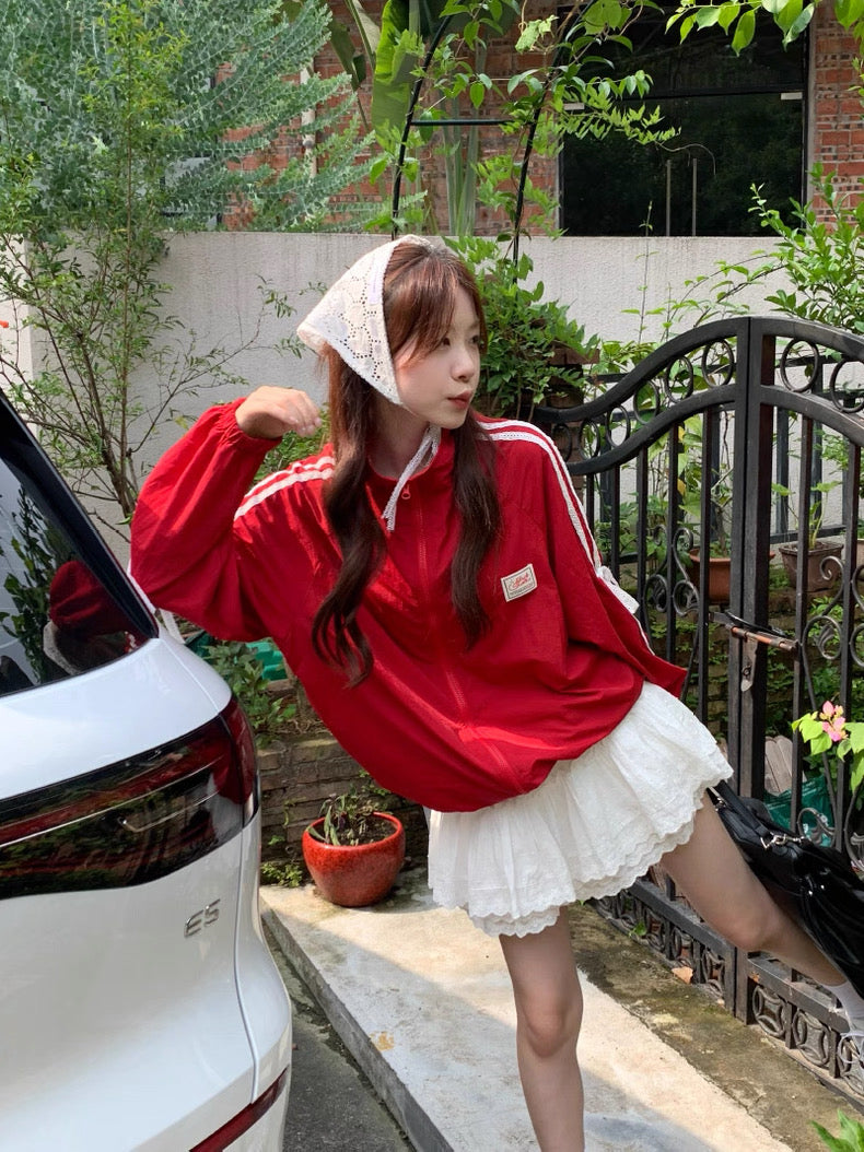 Red Long Sleeve Jacket