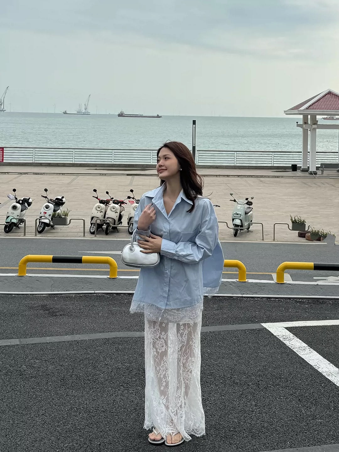 Soft Lace Long Skirt SK27 (M)