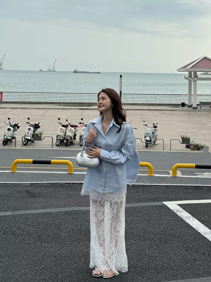 Soft Lace Long Skirt SK27 (M)