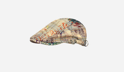 Khaki Graffiti Drawing Hat