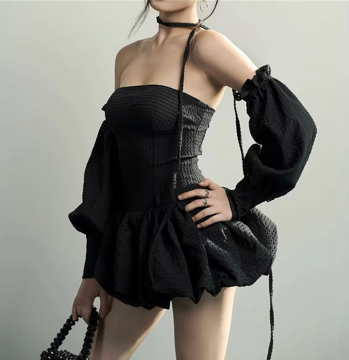 Tube Dress With Sleeve Set(预订优惠）