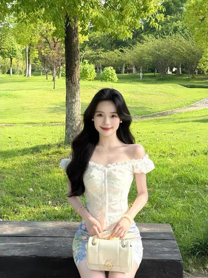 Off Shoulder White Top