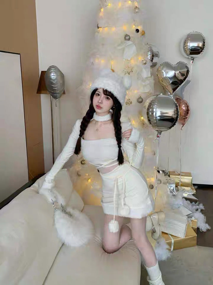 Waist Cut Long Sleeve Dress