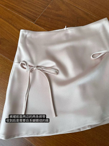 Pink High Waist Mini Skirt SK19