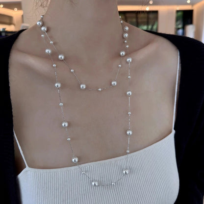 Long Pearl Necklace Set NL10