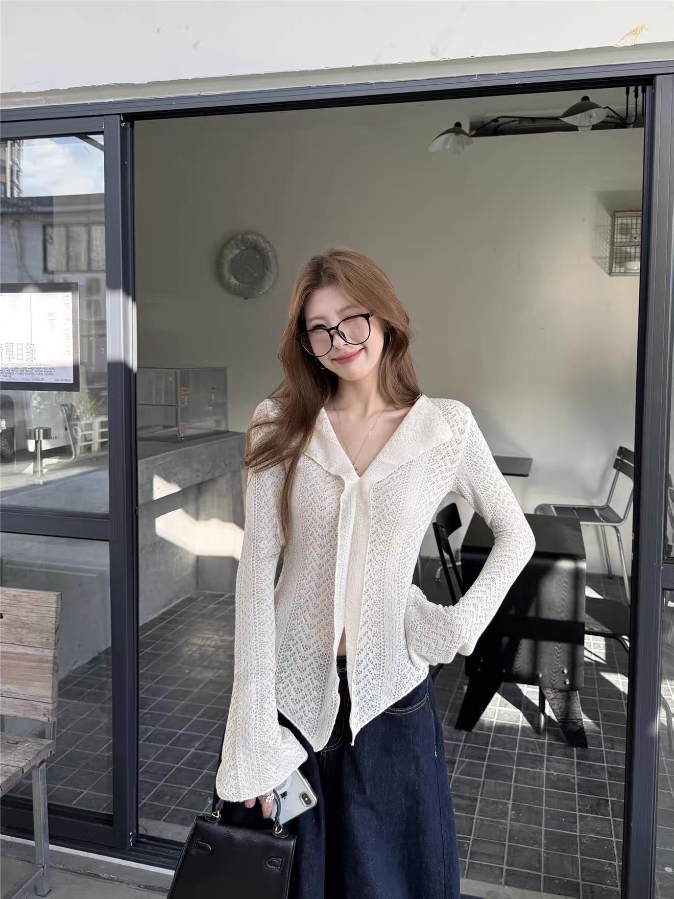 Knitted Slim Fit Long Sleeve Top