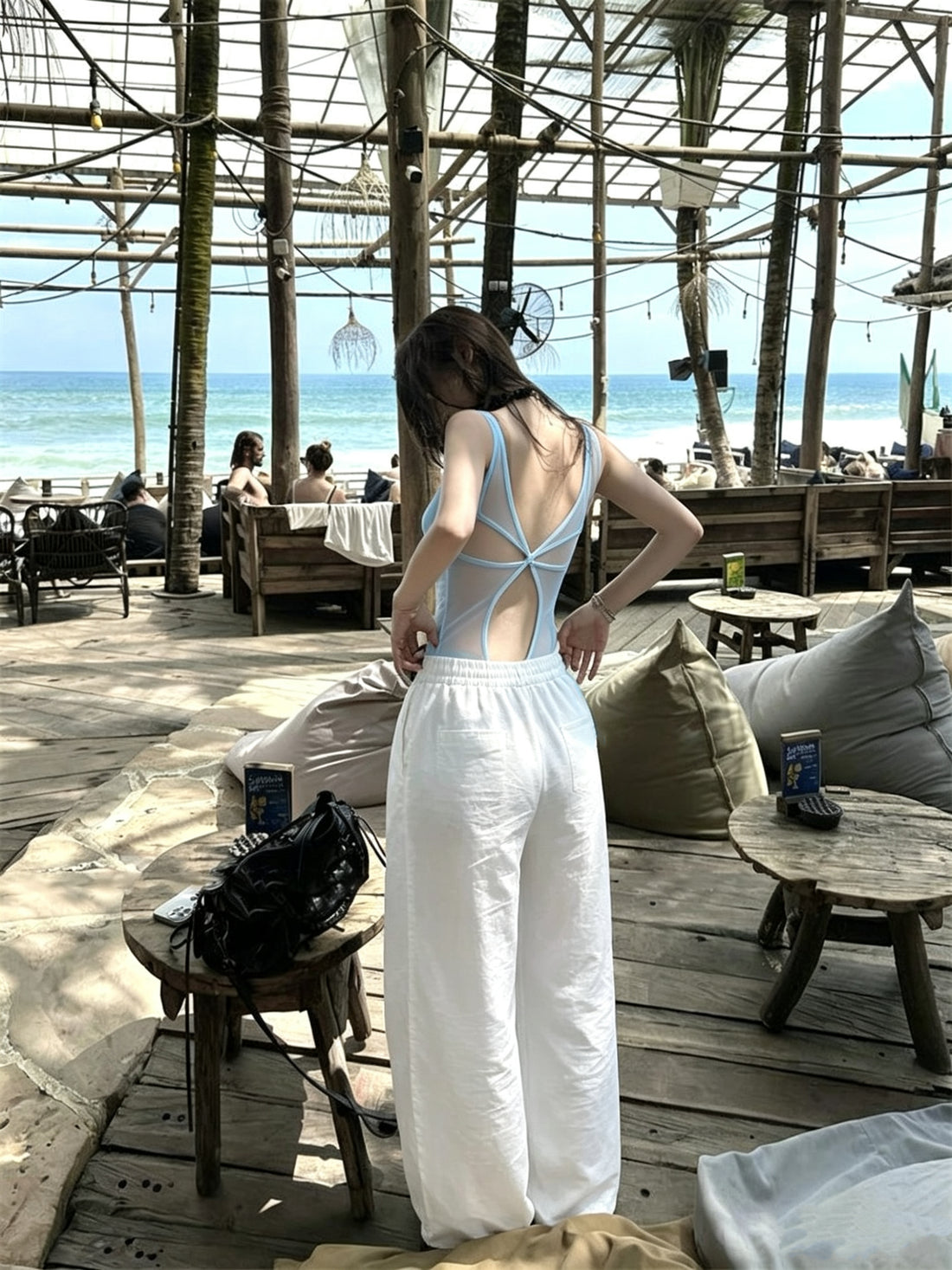 Crossback Inner Suit (Grey,Black,Blue) With Padding