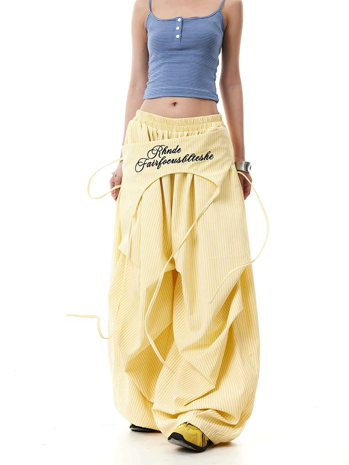 Yellow Stripe Long Pants