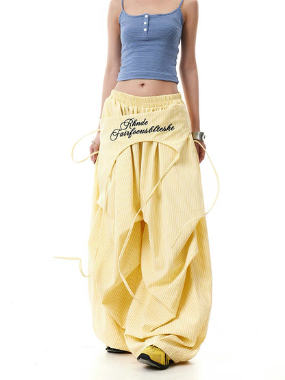 Yellow Stripe Long Pants