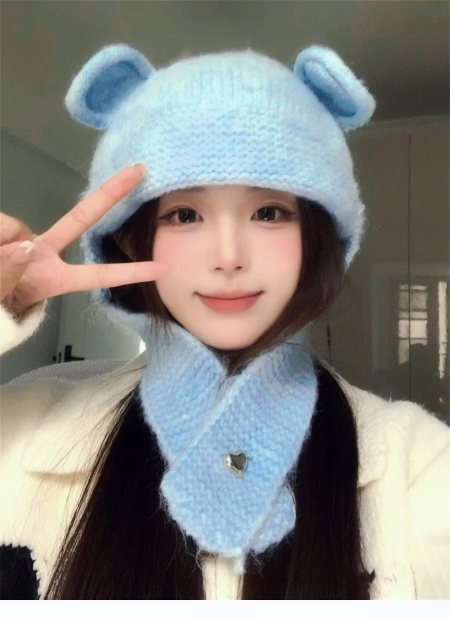 Knitted Teddy Hat