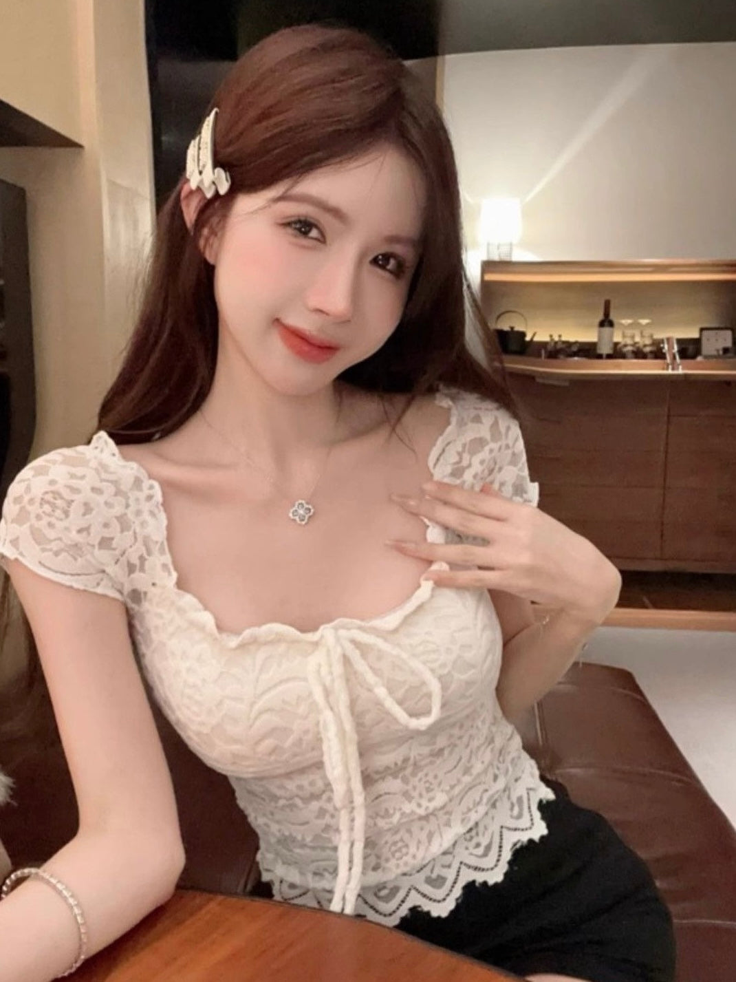 Minnie Lacey Top