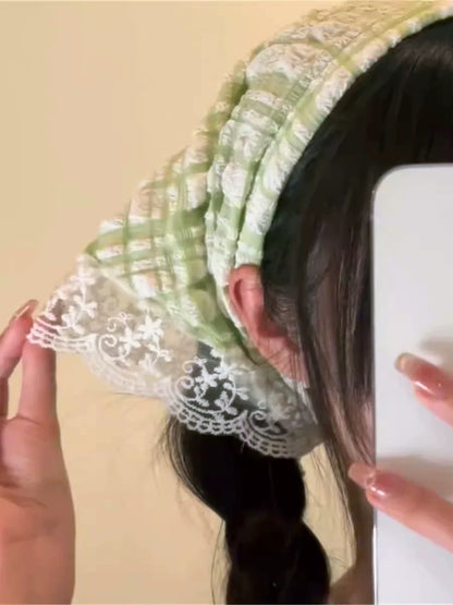 Ginham Lace Hair Headband