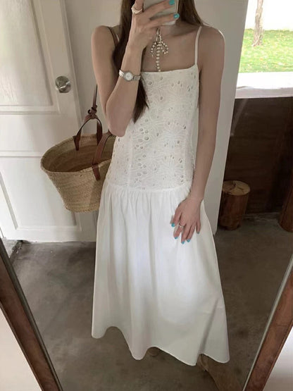 Classic White Strap Dress