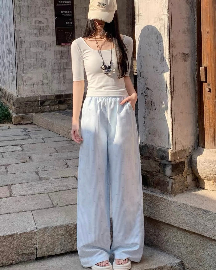 Blue Ribbon Prints Long Pants
