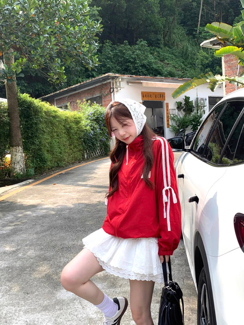 Red Long Sleeve Jacket