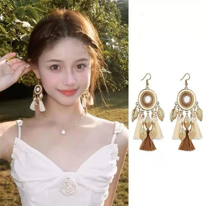 Bohemian Earring (Blue, White, Beige)