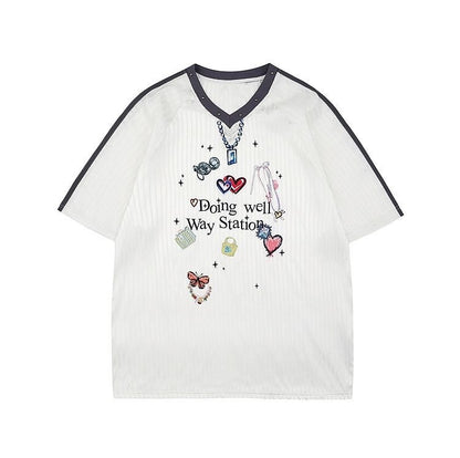 Oversize Well Stripe Ball Top