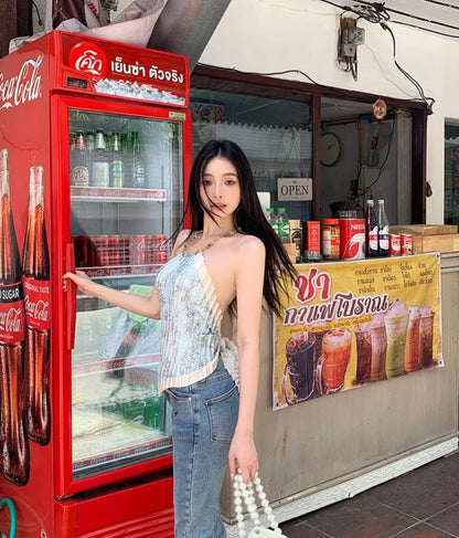 Bareback Blue Top