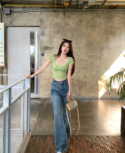 Mix Laces Knitted Top