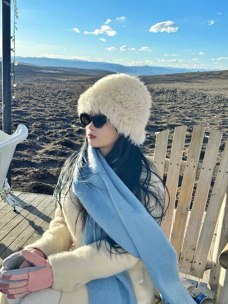 Winter Scarf (Blue, White)