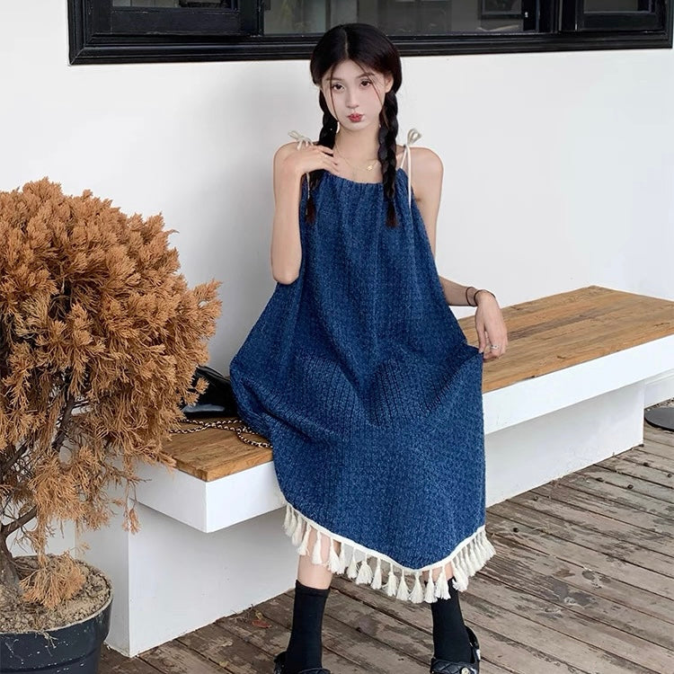 Navy Blue Long Dress