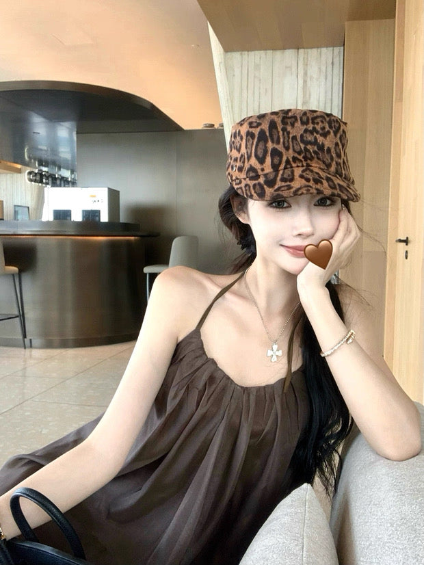 Chocolate Mesh Mini Dress