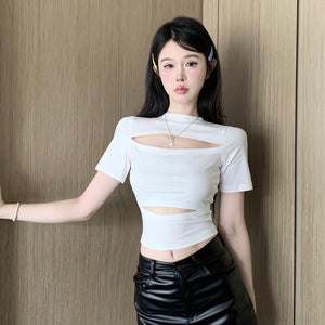 Double Cut Crop Top