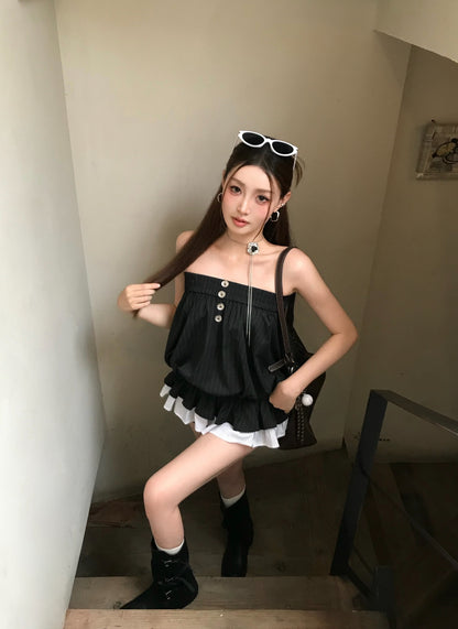Black Tube Long Top