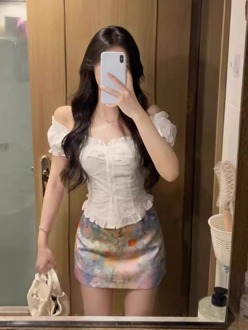 Off Shoulder White Top