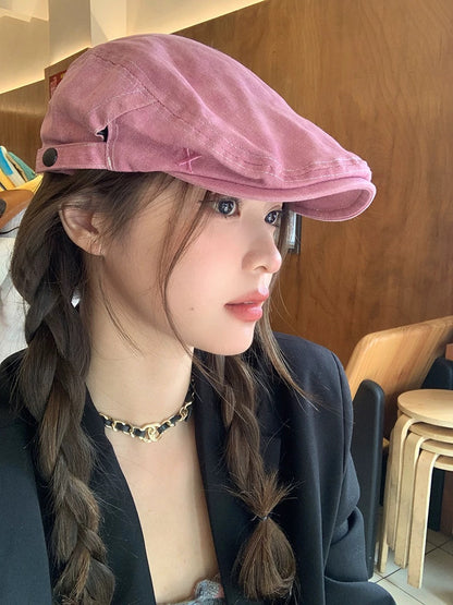 Denim Pink Drawing Hat