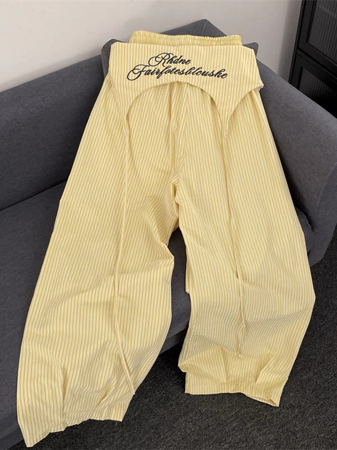 Yellow Stripe Long Pants