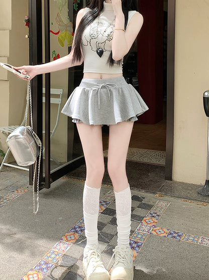 Middle Waist Mini Skirt SK19