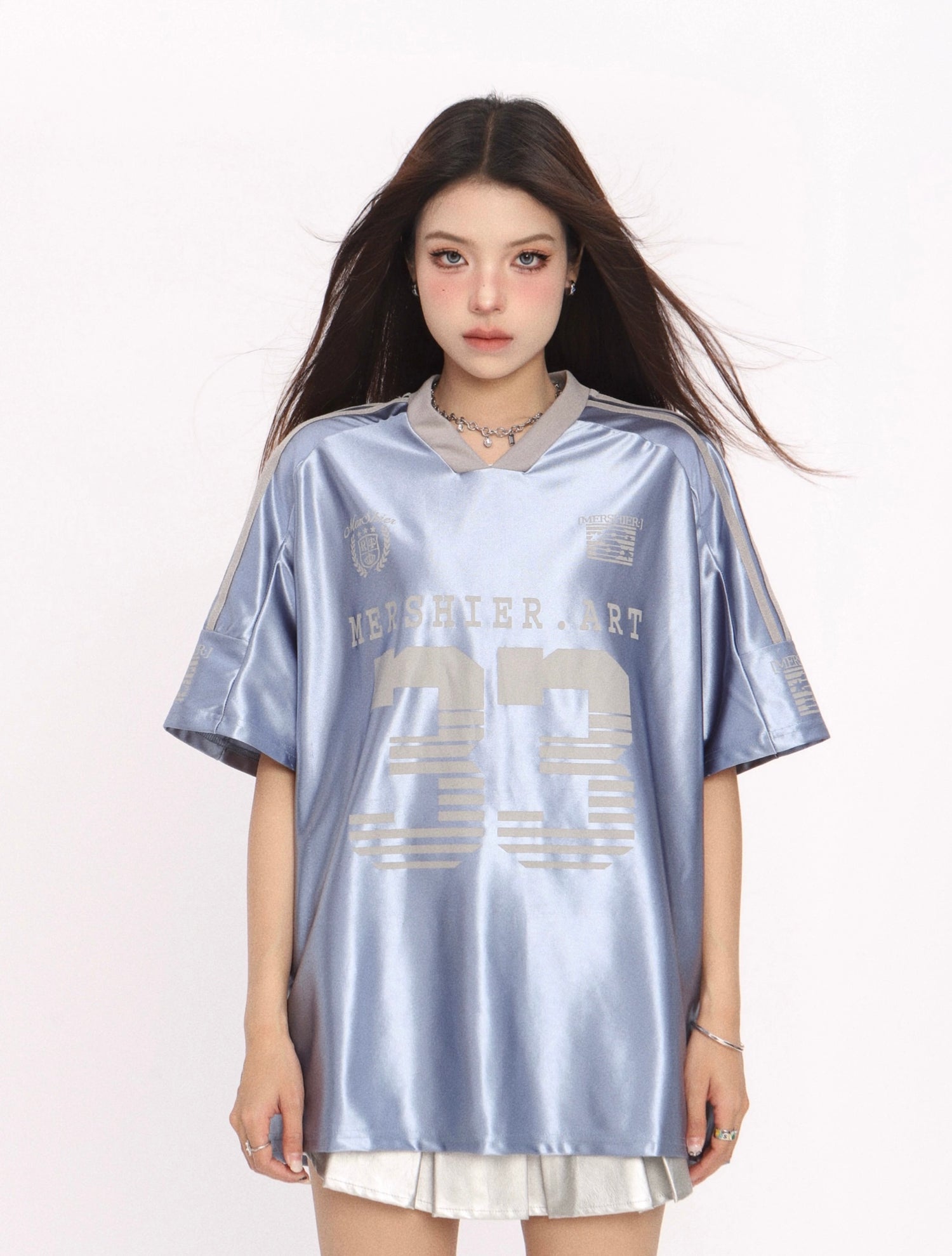 No33 Blue Ball Tee Top