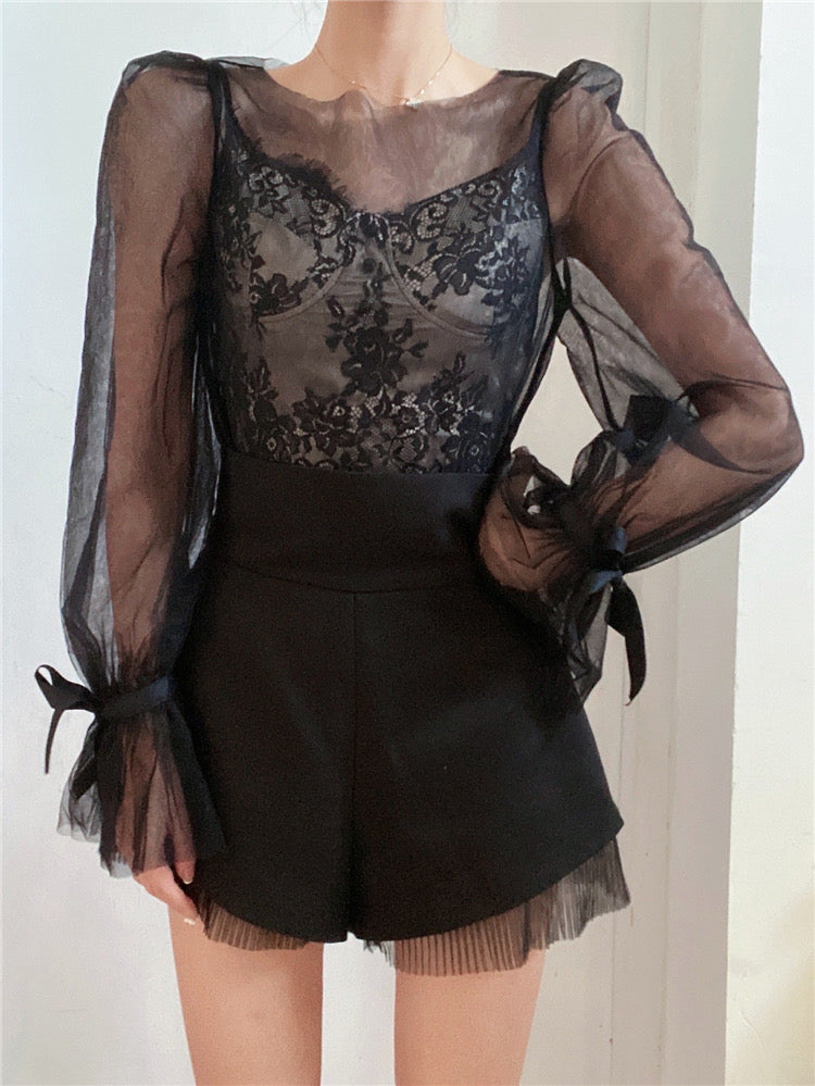 High Waist Black Shorts (XS)