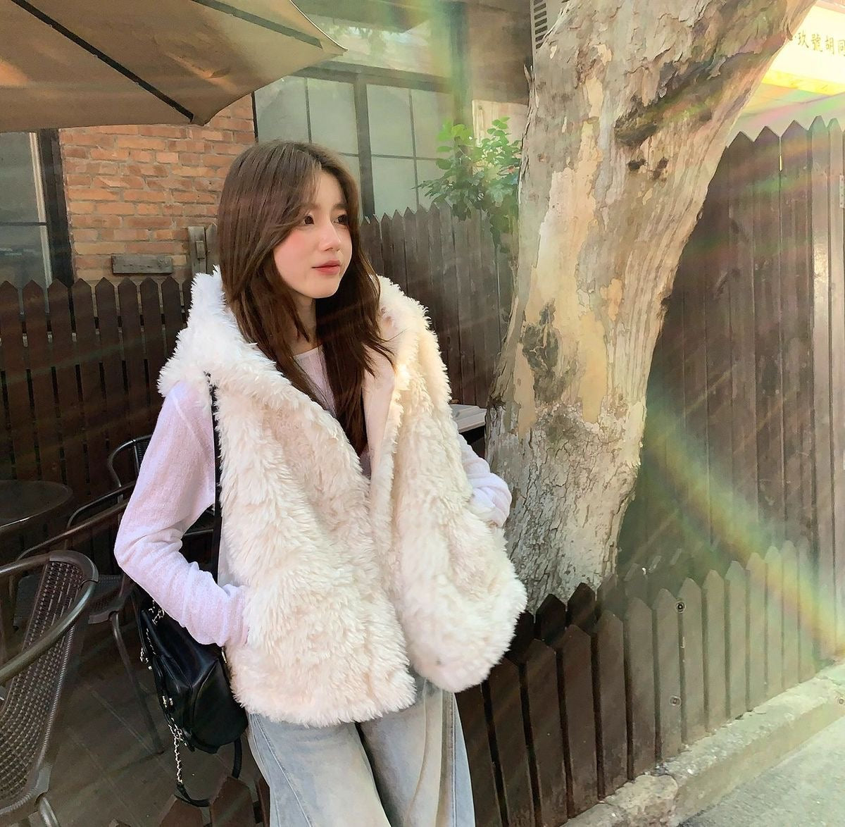 Teddy Furry  White Vest Top