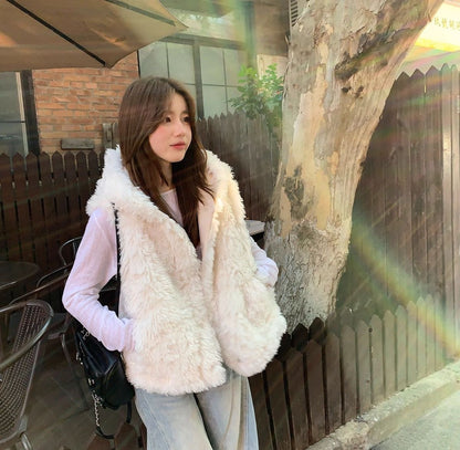 Teddy Furry  White Vest Top