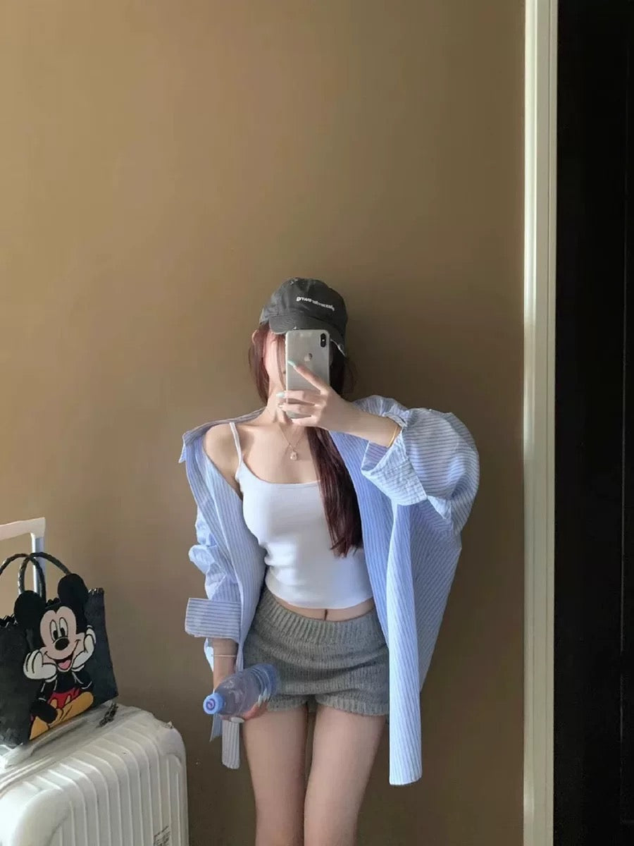 Blue Stripe Long Sleeve Shirt