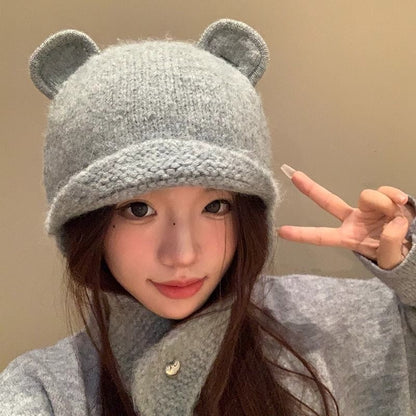 Knitted Teddy Hat