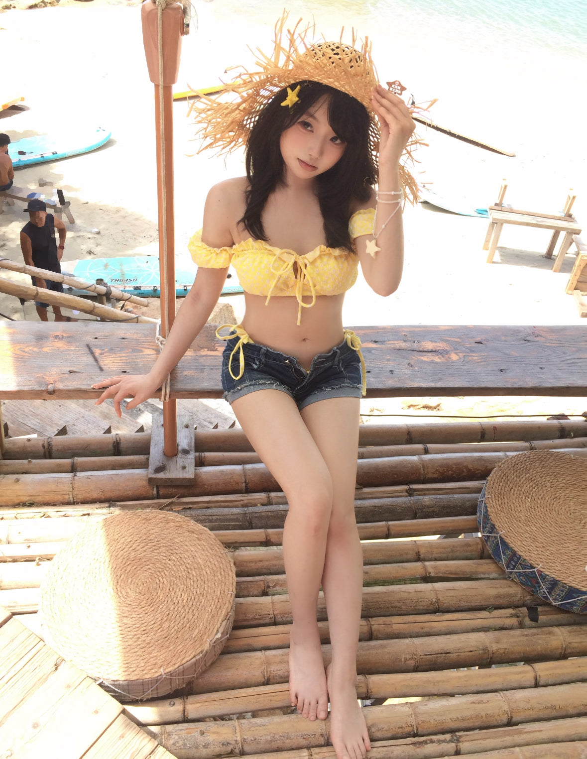 Yellow Bikini BK53 Two Piece Set