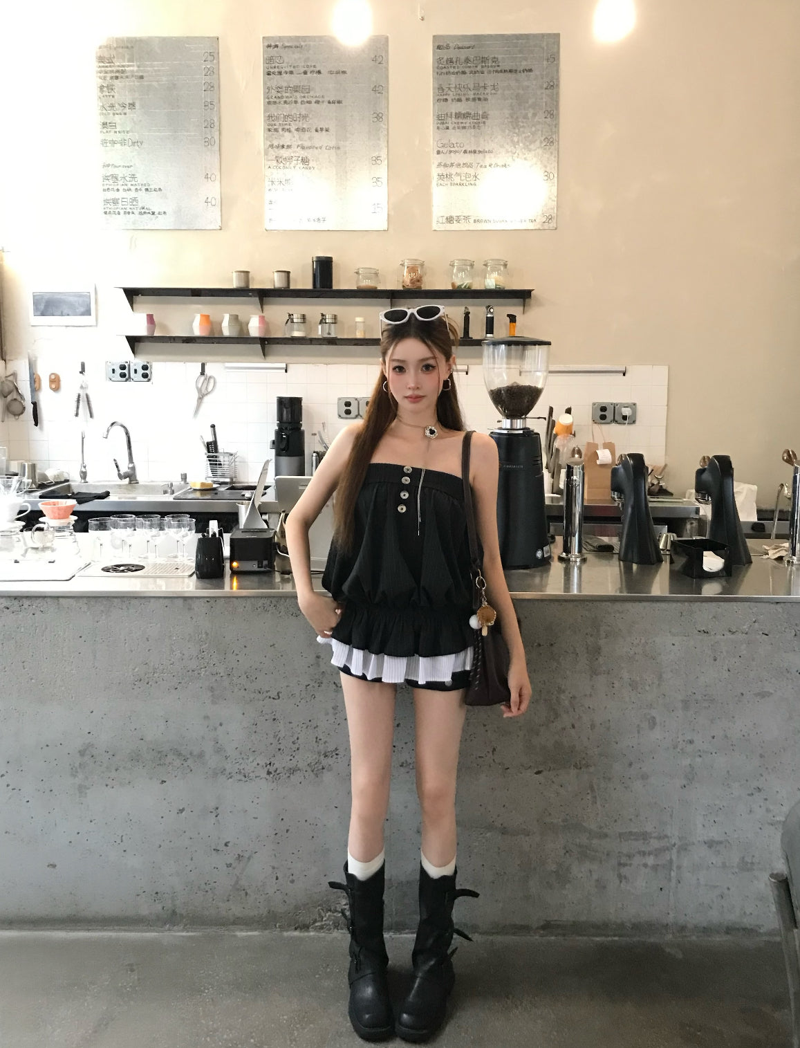 Black Tube Long Top
