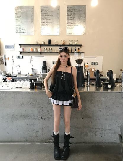 Black Tube Long Top