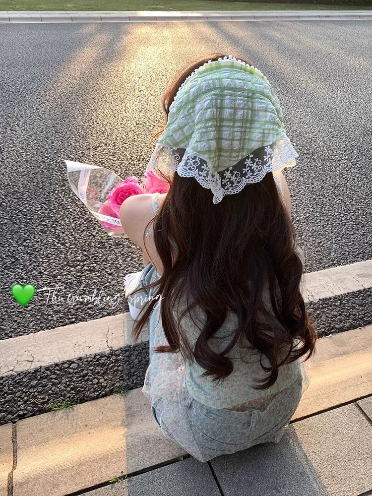 Ginham Lace Hair Headband