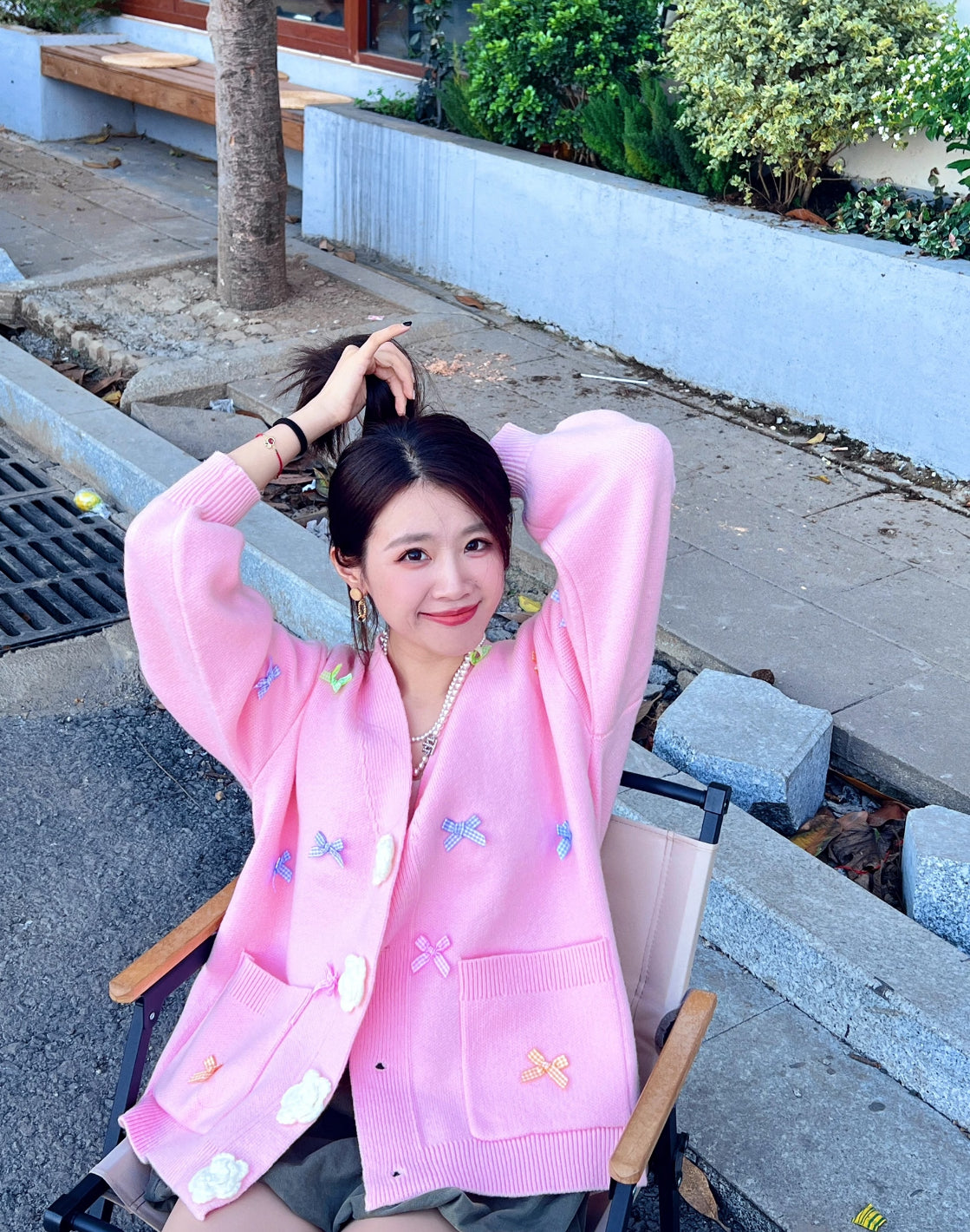 Pastel Flower Cardigan Top