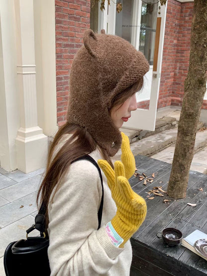Knitted Teddy Hat